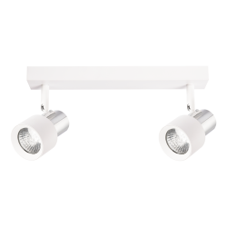 Lámpara de Techo Cino 2xGU10 Blanco + Cromo