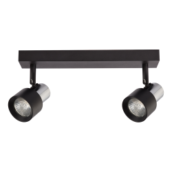 Ceiling Lamp Cino 2xGU10 Black + Chrome Ceiling Lamp Cino 2xGU10 Black + Chrome