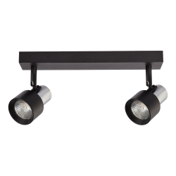Lámpara de Techo Cino 2xGU10 Negro + Cromo Lámpara de Techo Cino 2xGU10 Negro + Cromo