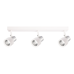 Lámpara de Techo Cino 3xGU10 Blanco + Cromo