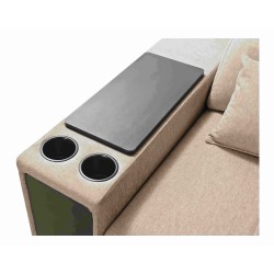 Milano I Ecksofa mit Schlaffunktion in Webstoff, Verita 28 – Eleganz und Funktionalität in einem