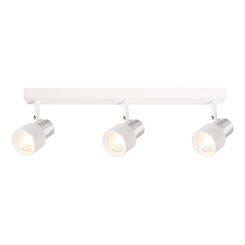 Lámpara de Techo Cino 3xGU10 Blanco + Cromo Lámpara de Techo Cino 3xGU10 Blanco + Cromo