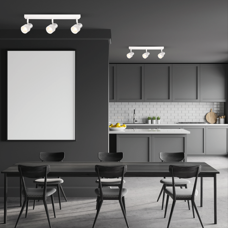 Ceiling Lamp Cino 3xGU10 White + Chrome Ceiling Lamp Cino 3xGU10 White + Chrome