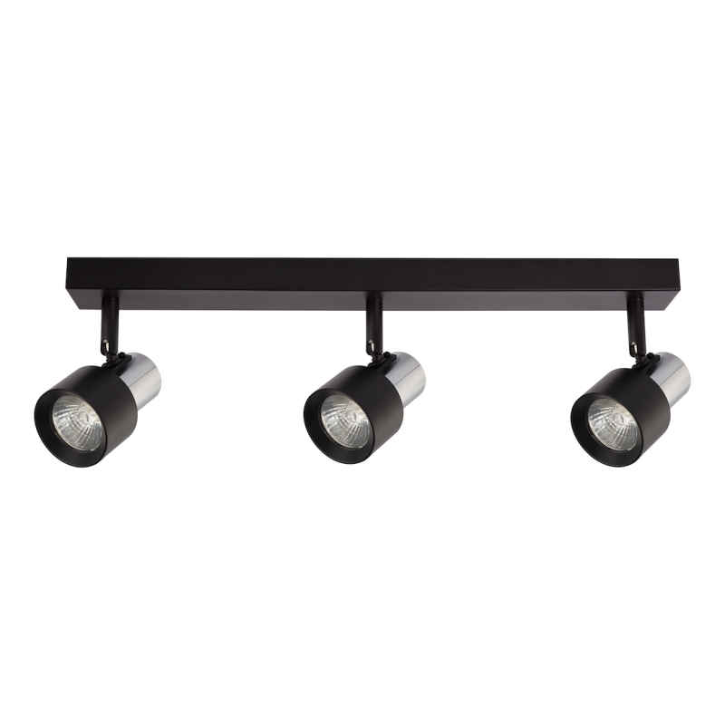 Deckenlampe Cino 3xGU10 Schwarz + Chrom Deckenlampe Cino 3xGU10 Schwarz + Chrom