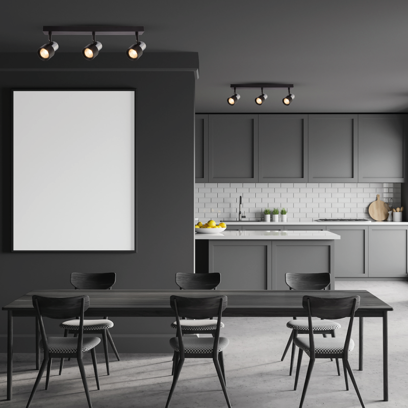 Deckenlampe Cino 3xGU10 Schwarz + Chrom Deckenlampe Cino 3xGU10 Schwarz + Chrom