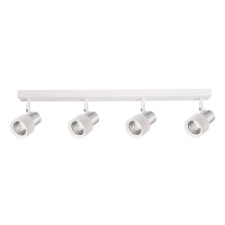 Lámpara de Techo Cino 4xGU10 Blanco + Cromo