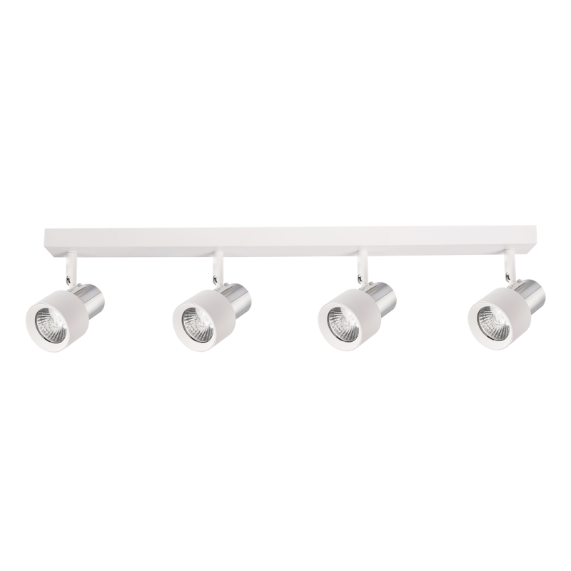 Lámpara de Techo Cino 4xGU10 Blanco + Cromo Lámpara de Techo Cino 4xGU10 Blanco + Cromo