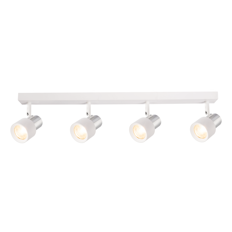 Ceiling Lamp Cino 4xGU10 White + Chrome Ceiling Lamp Cino 4xGU10 White + Chrome