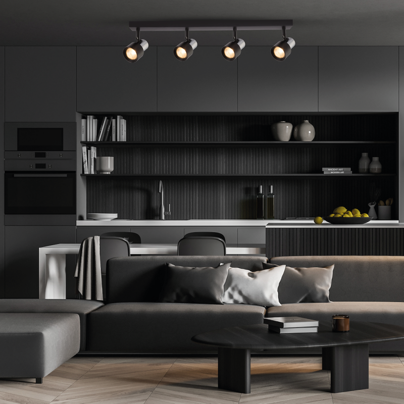 Ceiling Lamp Cino 4xGU10 Black + Chrome Ceiling Lamp Cino 4xGU10 Black + Chrome