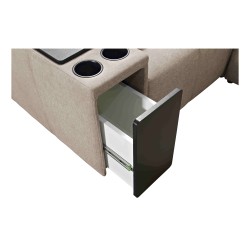 Milano I Ecksofa mit Schlaffunktion in Webstoff, Verita 28 – Eleganz und Funktionalität in einem