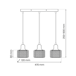 LUMI pendant lamp 3xG9 LUMI pendant lamp 3xG9