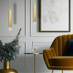 Lámpara colgante TUBI GOLD 1xGU10 Lámpara colgante TUBI GOLD 1xGU10