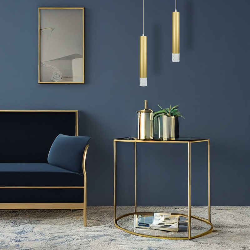 Lámpara colgante TUBI GOLD 1xGU10 Lámpara colgante TUBI GOLD 1xGU10