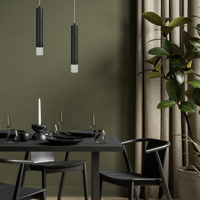 Hängeleuchte TUBI BLACK 1xGU10 Hängeleuchte TUBI BLACK 1xGU10