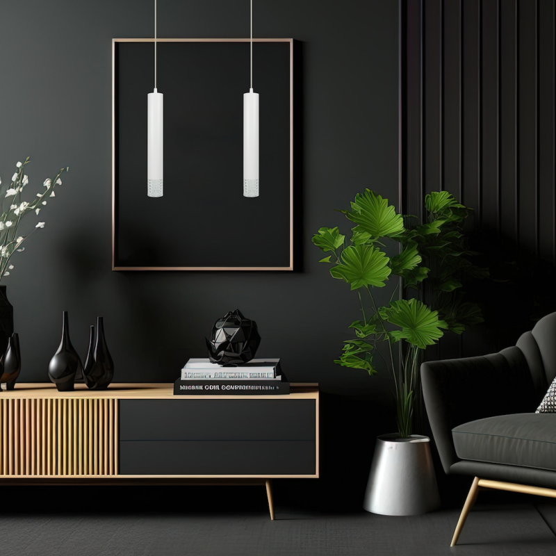 Lampa wisząca Tubi Biały 1xGU10 Lampa wisząca Tubi Biały 1xGU10