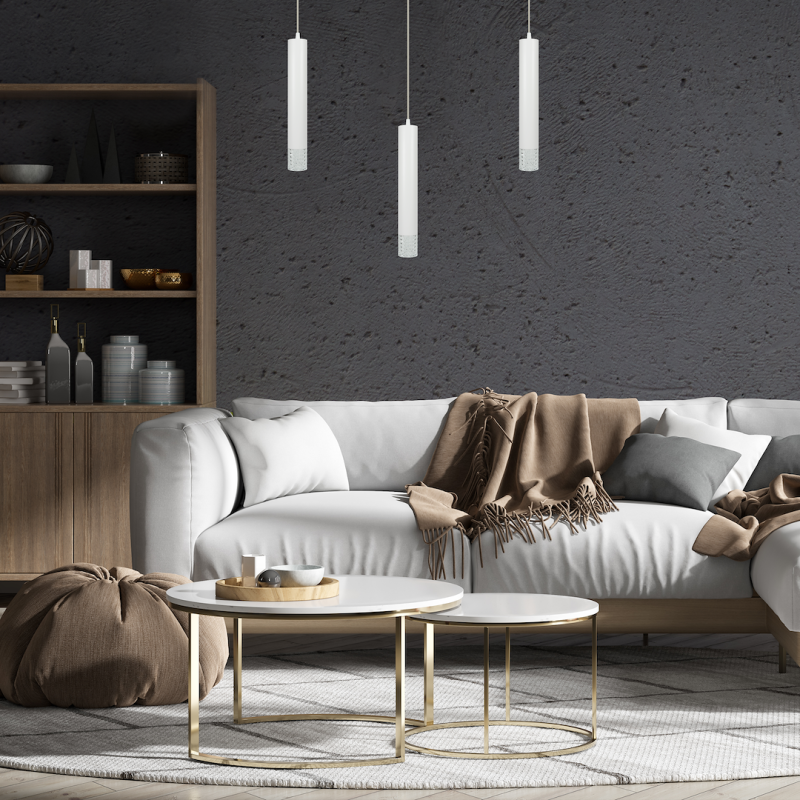 Lampa wisząca Tubi Biały 1xGU10 Lampa wisząca Tubi Biały 1xGU10