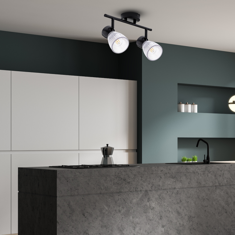 BEST BLACK Ceiling Lamp 2xE14 BEST BLACK Ceiling Lamp 2xE14