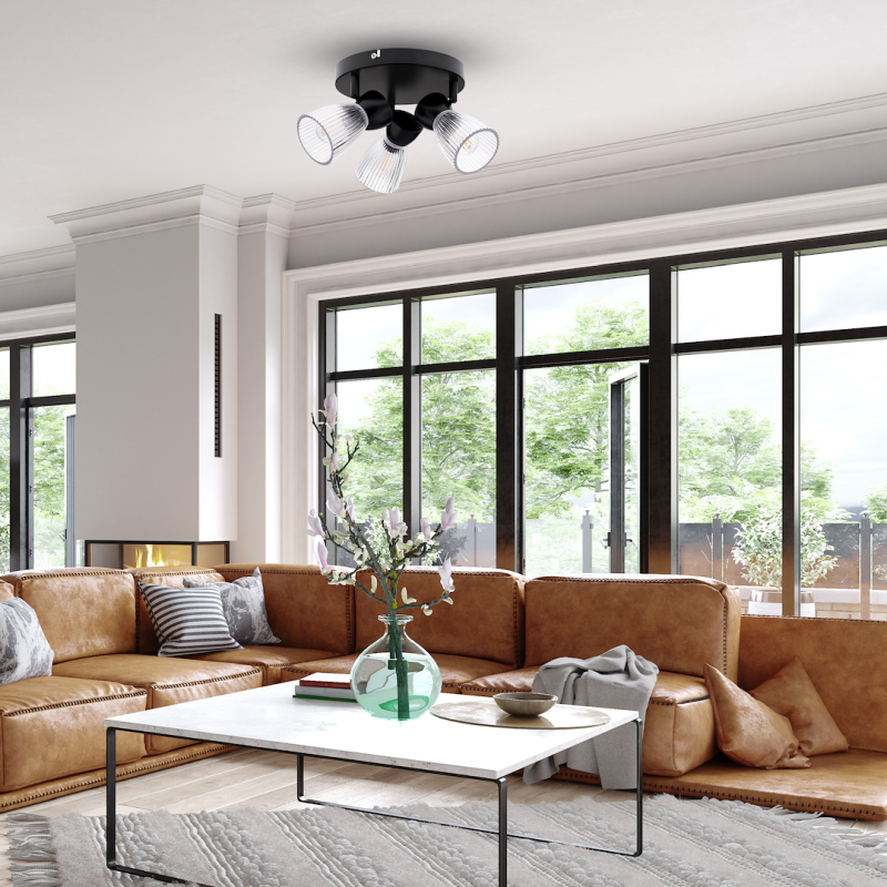 BEST BLACK ceiling lamp 3xE14 (round) BEST BLACK ceiling lamp 3xE14 (round)