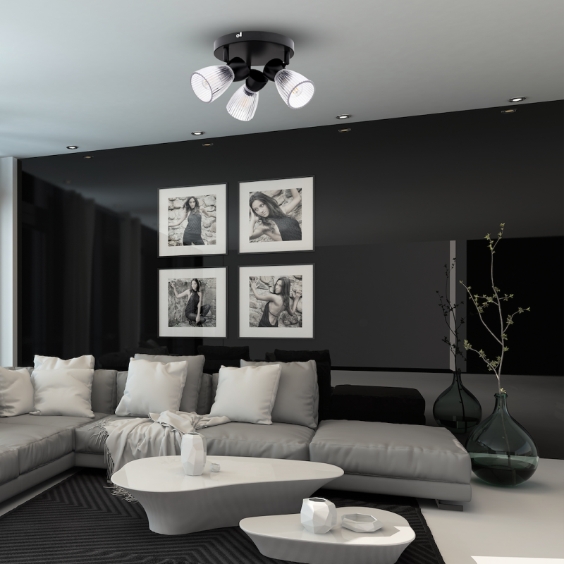 Deckenleuchte BEST BLACK 3xE14 (rund) Deckenleuchte BEST BLACK 3xE14 (rund)