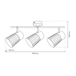 BEST GOLD ceiling lamp 3xE14 BEST GOLD ceiling lamp 3xE14