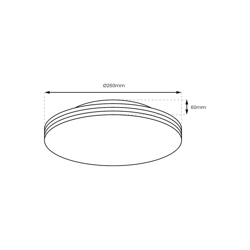 BEVER Ceiling Light 10W LED IP44 Ø260 mm BEVER Ceiling Light 10W LED IP44 Ø260 mm