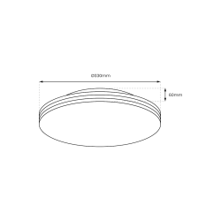 BEVER 16W LED Ceiling Light IP44 Ø330 mm BEVER 16W LED Ceiling Light IP44 Ø330 mm