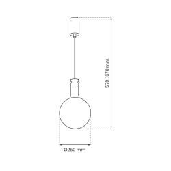 TORONTO Hanging Lamp 1xGU10 TORONTO Hanging Lamp 1xGU10