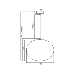 Hanging lamp CAMPANIA 1xE27 Hanging lamp CAMPANIA 1xE27