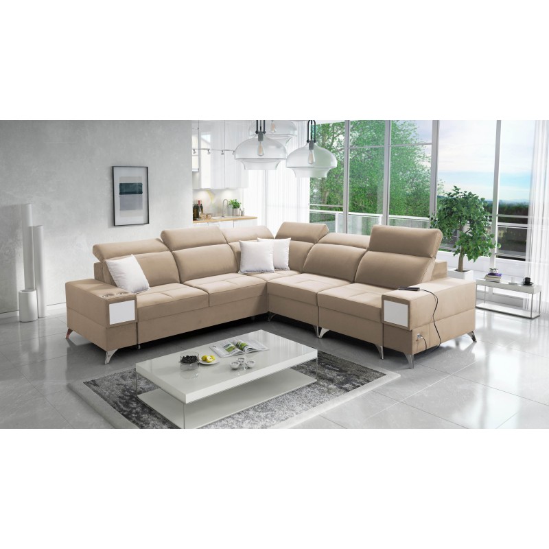 Ballagio XI Mix corner sofa with sleeping and relaxation function – Elegance and functionality in one