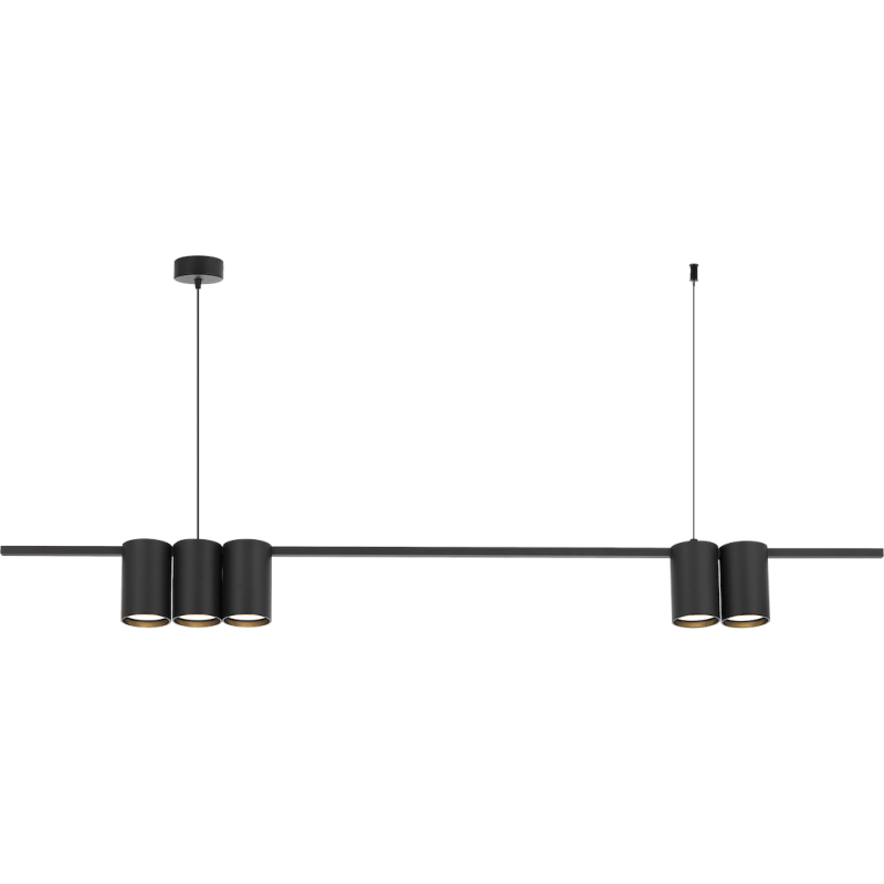 GENESIS BLACK Pendant Lamp (Rail) 5xGU10 GENESIS BLACK Pendant Lamp (Rail) 5xGU10