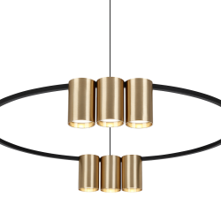 Genesis Black Gold Pendant Lamp (Circle) 10xGU10 Genesis Black Gold Pendant Lamp (Circle) 10xGU10