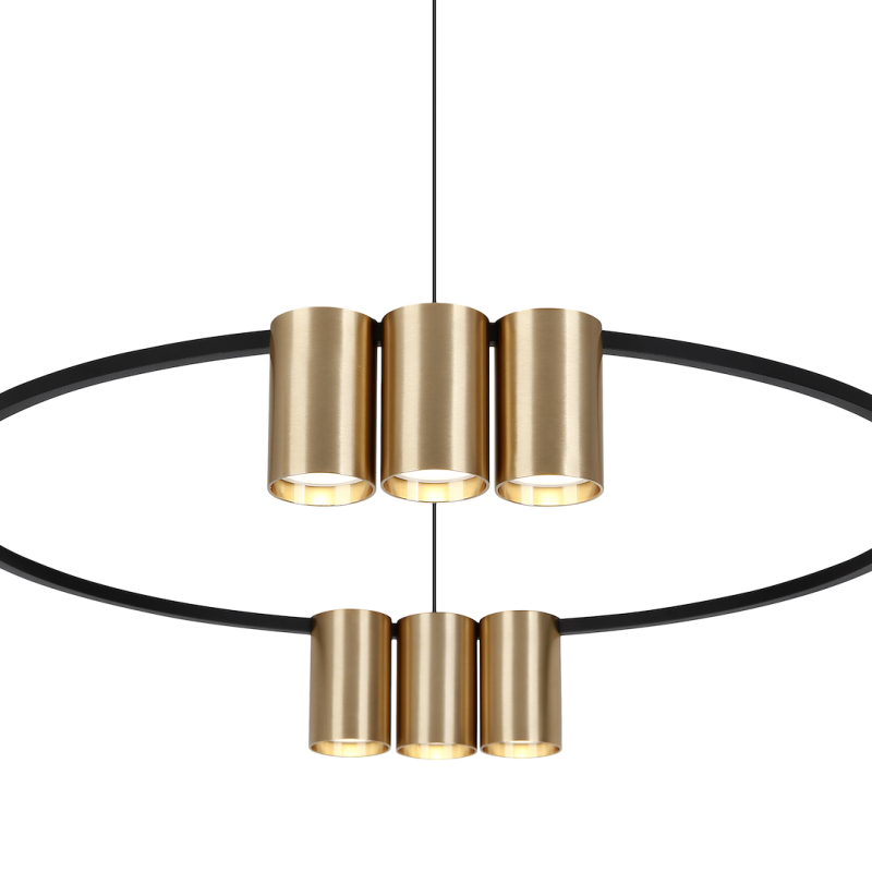 Lampa wisząca (koło) GENESIS BLACK GOLD 10xGU10 Lampa wisząca (koło) GENESIS BLACK GOLD 10xGU10
