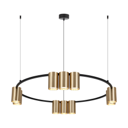 Genesis Black Gold Pendant Lamp (Circle) 10xGU10 Genesis Black Gold Pendant Lamp (Circle) 10xGU10
