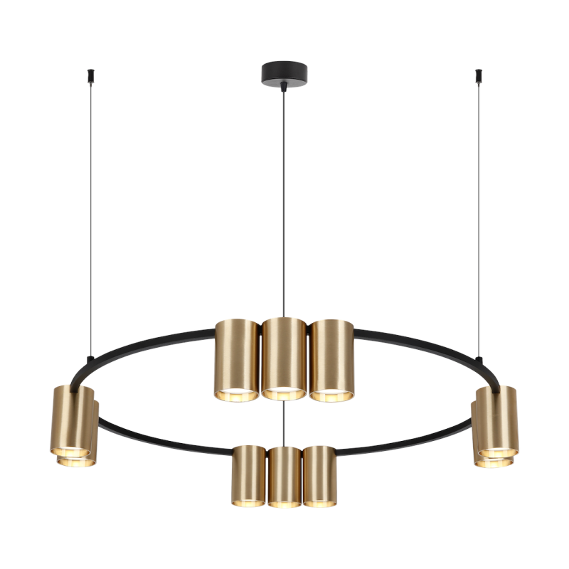 Genesis Black Gold Pendant Lamp (Circle) 10xGU10 Genesis Black Gold Pendant Lamp (Circle) 10xGU10
