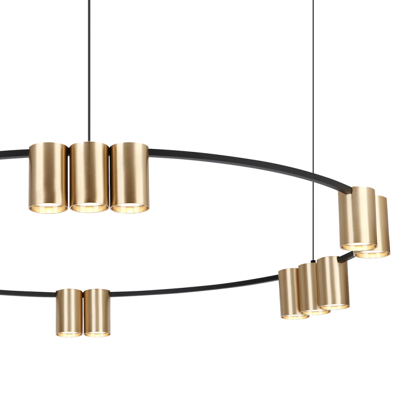 GENESIS BLACK GOLD Hanging Lamp (circle) 15xGU10 GENESIS BLACK GOLD Hanging Lamp (circle) 15xGU10