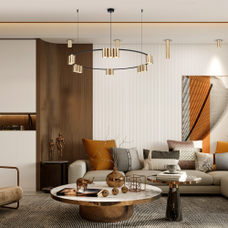 GENESIS BLACK GOLD Hanging Lamp (circle) 15xGU10 GENESIS BLACK GOLD Hanging Lamp (circle) 15xGU10