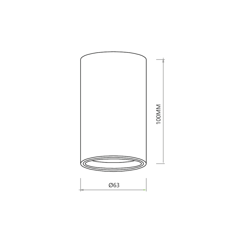 GENESIS SPOT GOLD 1xGU10 10cm GENESIS SPOT GOLD 1xGU10 10cm