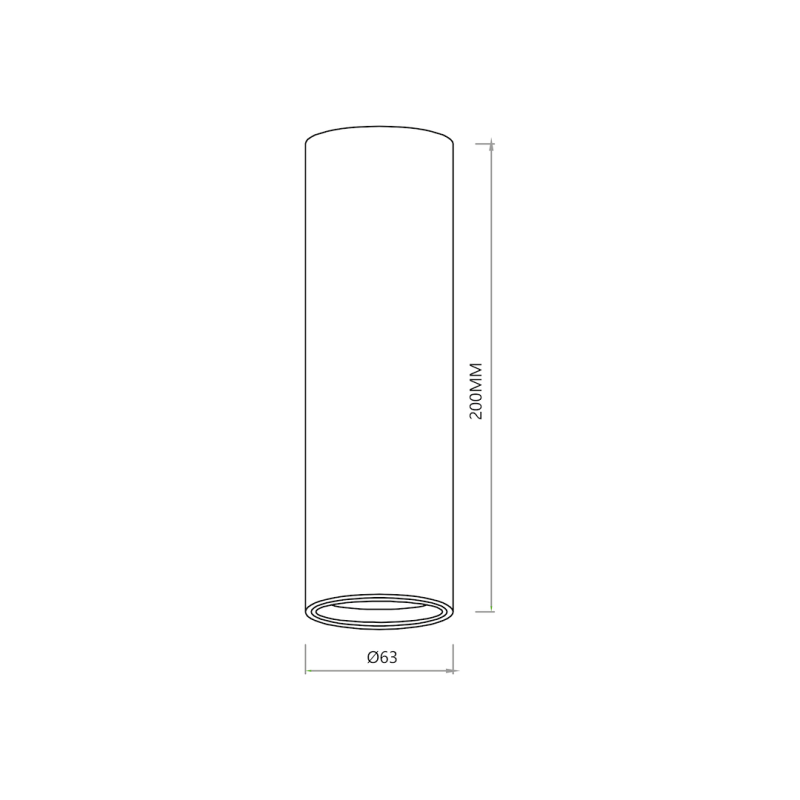 Genesis Spot 1xGU10 20cm Blanco Genesis Spot 1xGU10 20cm Blanco