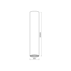 GENESIS SPOT GOLD 1xGU10 30cm GENESIS SPOT GOLD 1xGU10 30cm