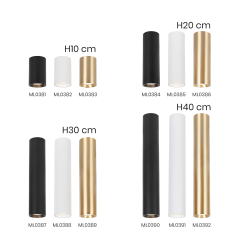 GENESIS SPOT BLACK 1xGU10 40cm GENESIS SPOT BLACK 1xGU10 40cm