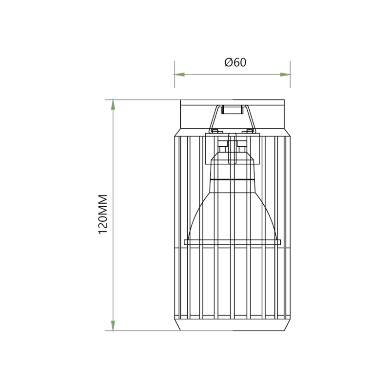 VERTIKALER SCHWARZER DOWNLIGHT 1xGU10 VERTIKALER SCHWARZER DOWNLIGHT 1xGU10