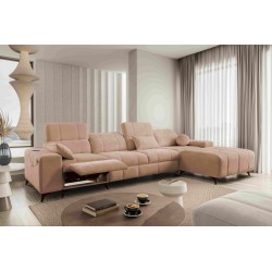 Ballagio XII Mix Corner Sofa with Sleeping and Relax Function - Woven Fabric, Spring 1112