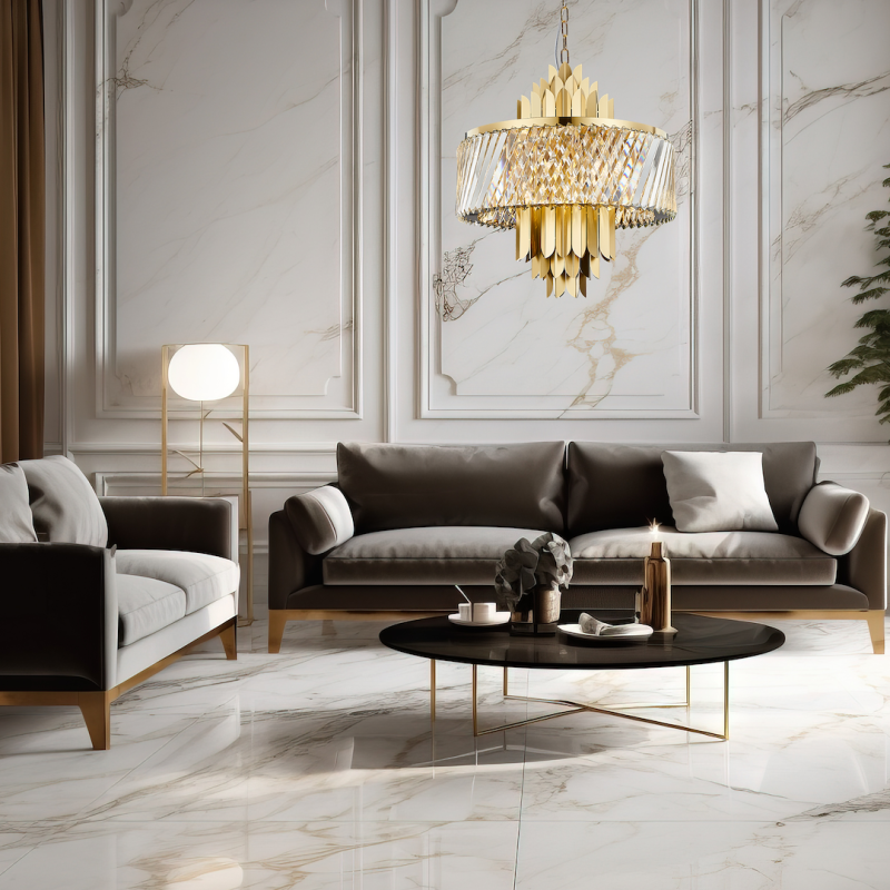 Chandelier MARGOT GOLD 9xE14 Chandelier MARGOT GOLD 9xE14