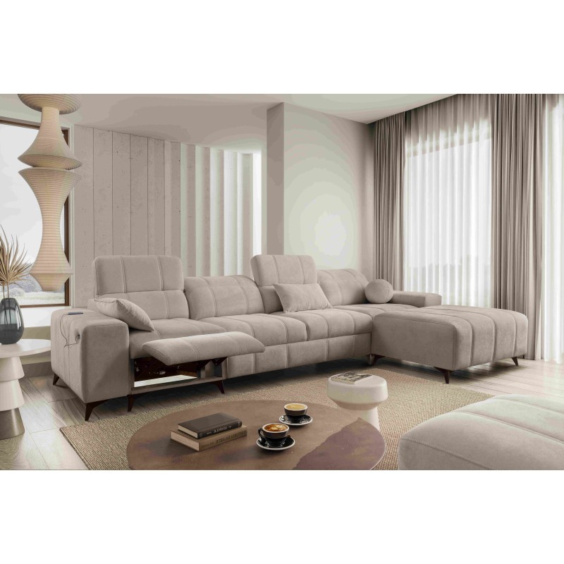 Esquina Ballagio XII Mix con función de cama y relax - Tejido, Spring 1110