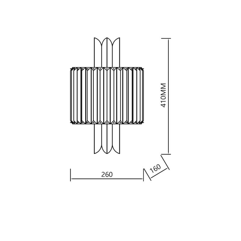 Wall Lamp MARGOT CHROME 2xE14 Wall Lamp MARGOT CHROME 2xE14