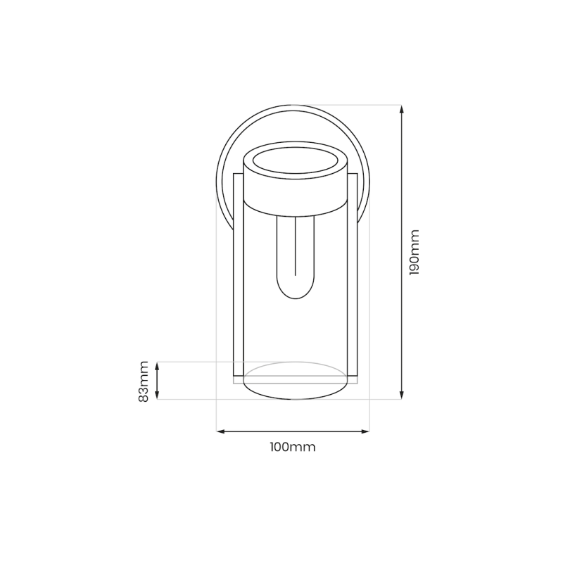 Solar Wall Lamp Vivi 3000K Solar Wall Lamp Vivi 3000K