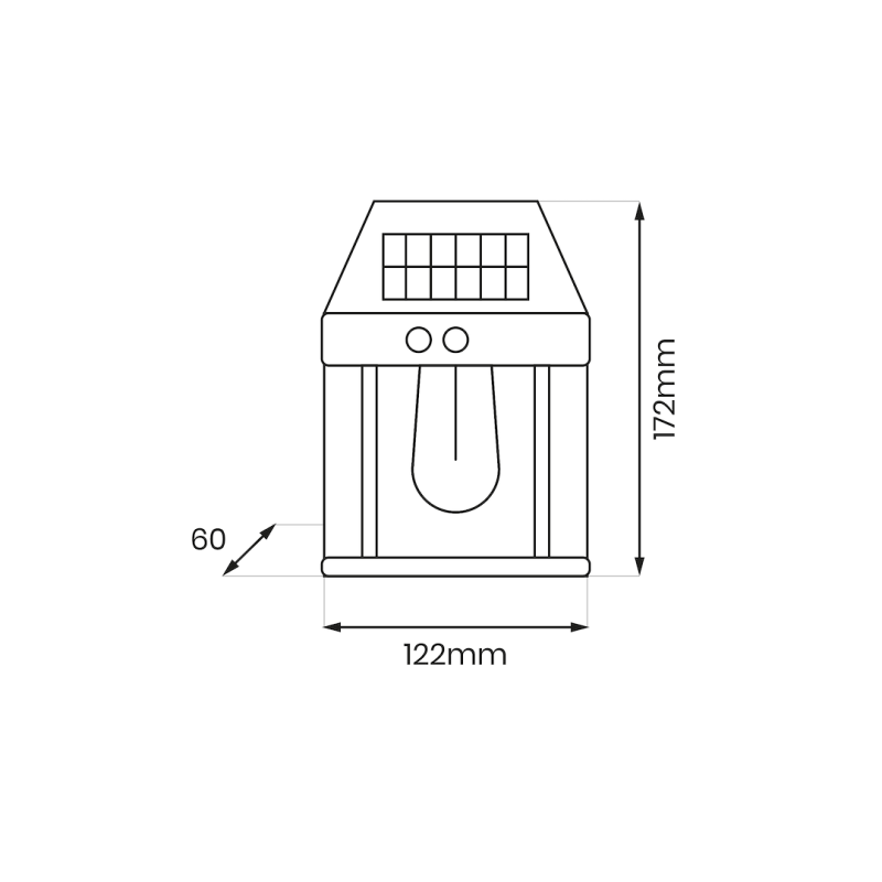 Solar Wall Lamp Filo 3000K Solar Wall Lamp Filo 3000K