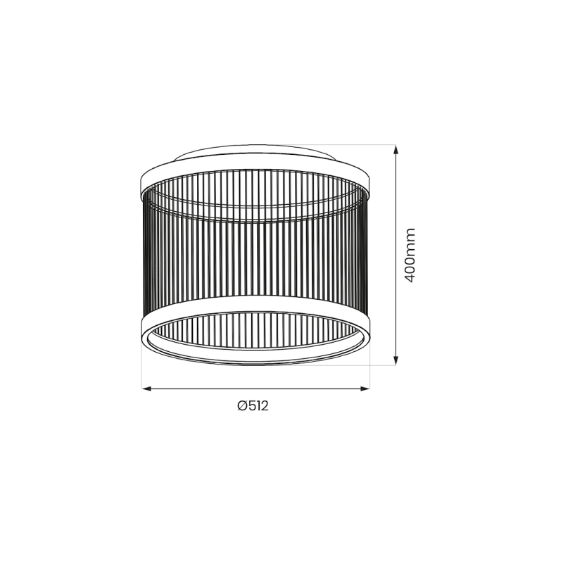 Guarda LED Ceiling Lamp 43W, 51cm Diameter Guarda LED Ceiling Lamp 43W, 51cm Diameter