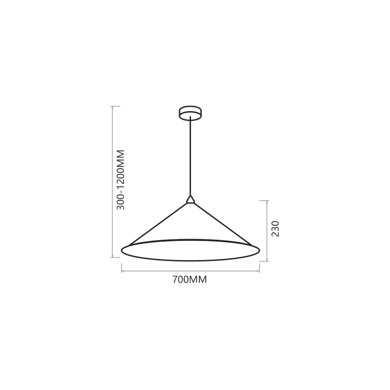 Hanging lamp Fuji Ø70cm 1xE27 Hanging lamp Fuji Ø70cm 1xE27