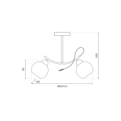 Deckenlampe Connor 2xE27 Deckenlampe Connor 2xE27